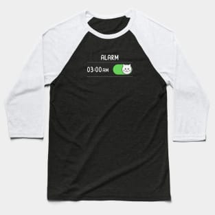 Cat Alarm Baseball T-Shirt